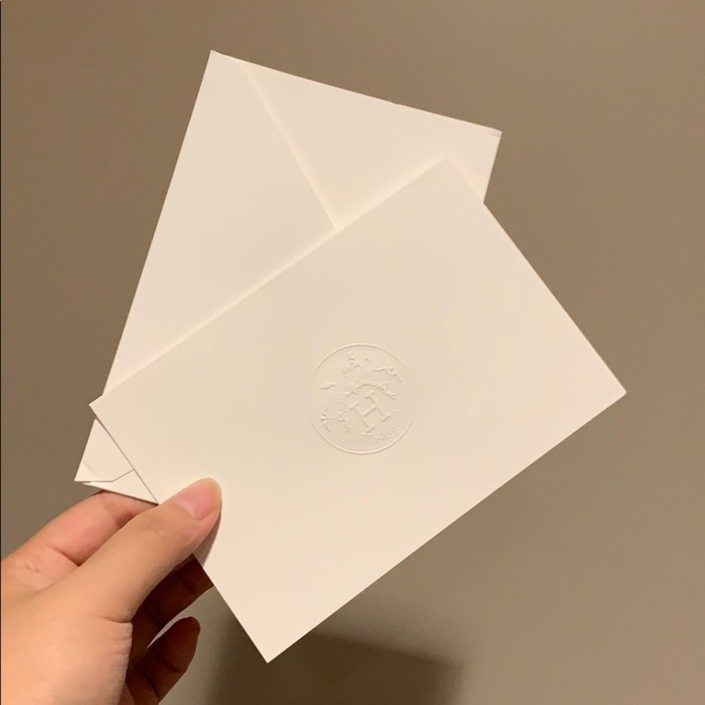 Blank Note Card from Hermès